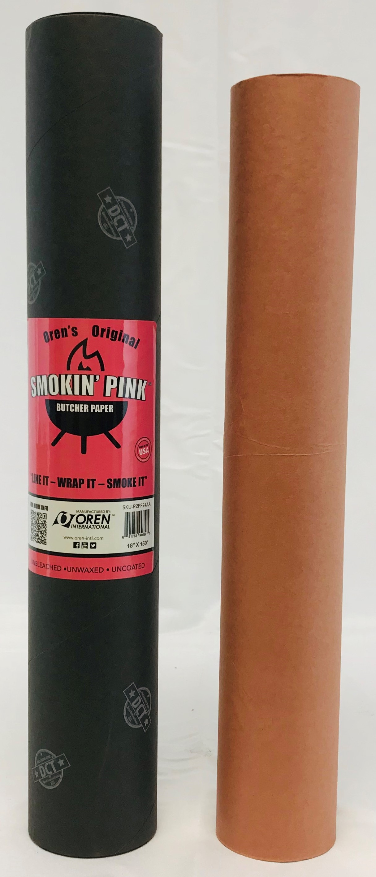 Oren Pink Butcher Paper 18” Metzgerpapier Breite 45,72 cm x Länge 45,72 m