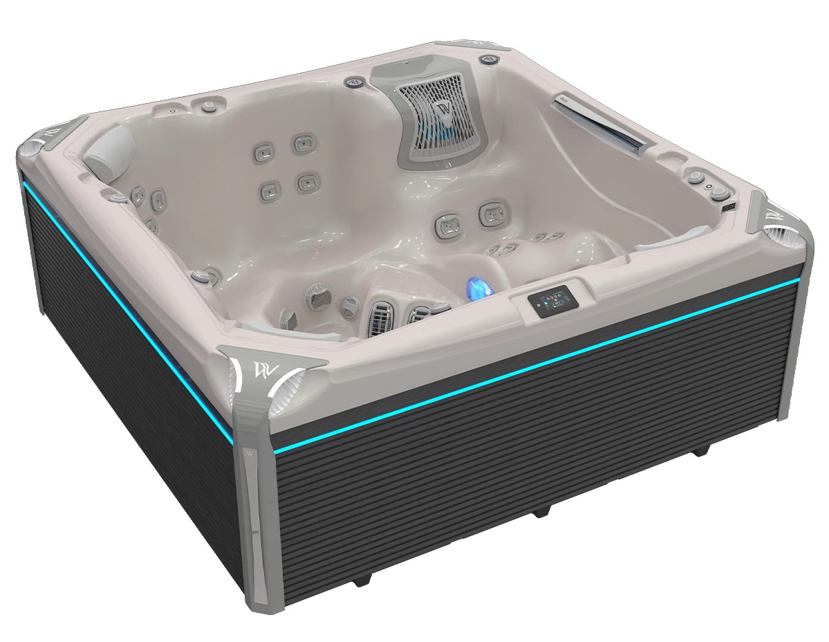 Wellis Kilimanjaro Life Deluxe Whirlpool Außenwhirlpool 236x236x95cm für 6 Personen inkl. Thermocover