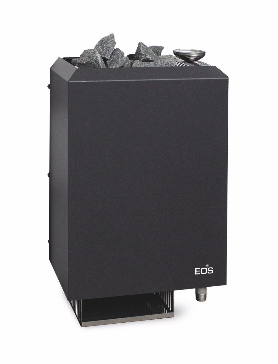 Eos Bi-O Picco W 3,5 kW Saunaofen mit Verdampfer Combiofen Anthrazit