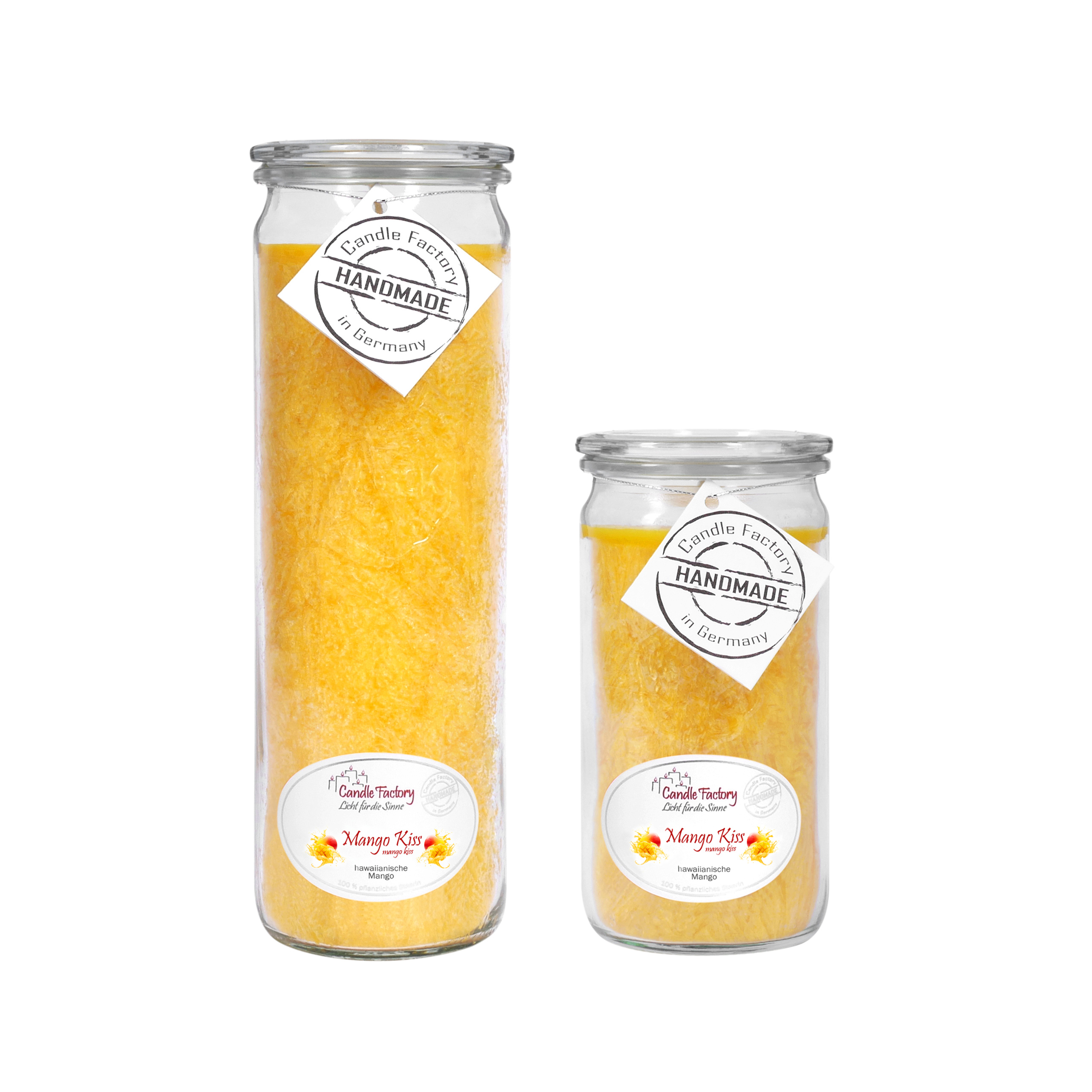 Candle Factory Kerzen-Set Mango Kiss Big + Mini Jumbo Duftkerze Dekokerze
