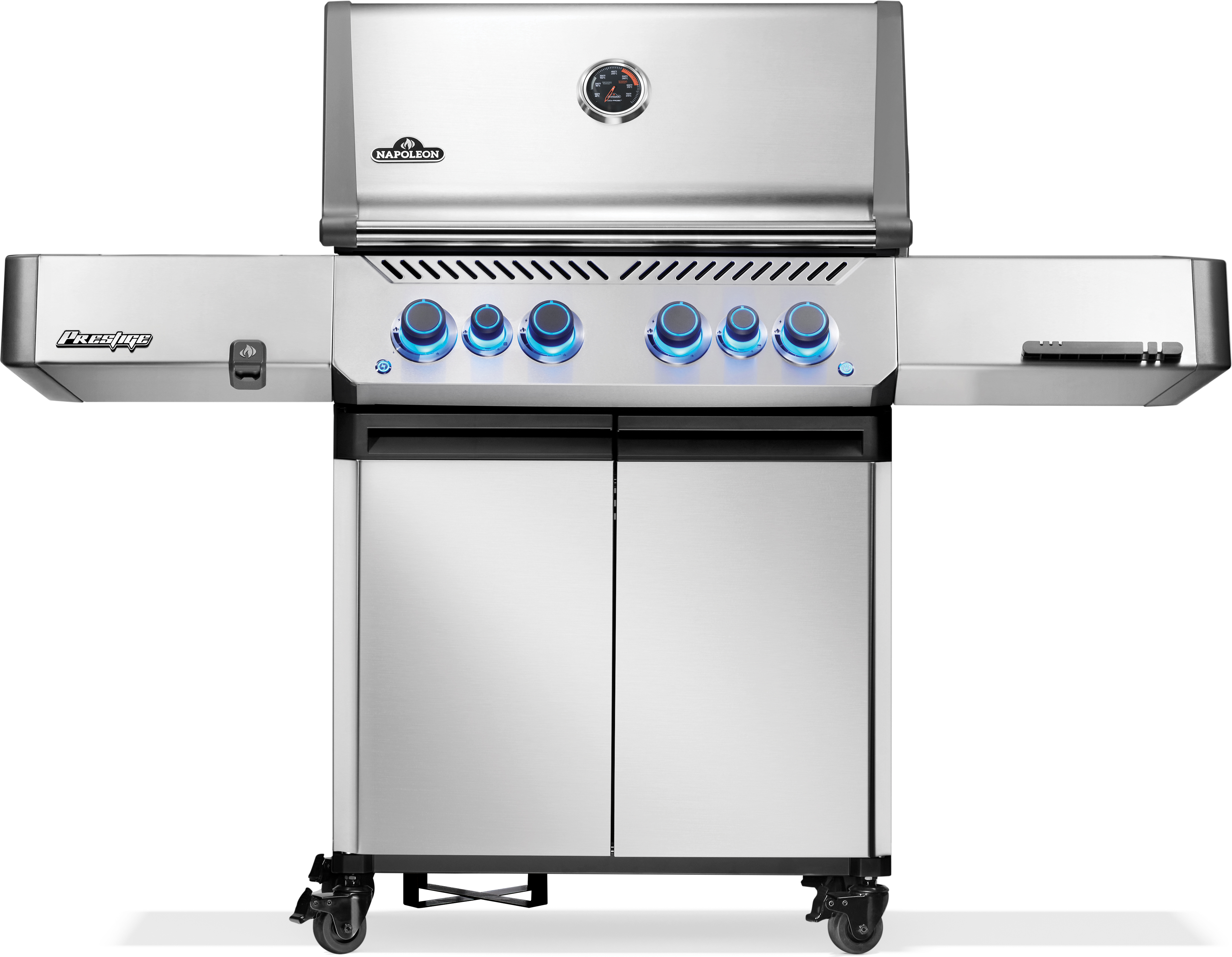 Napoleon Prestige 500 Edelstahl Gasgrill mit SIZZLE ZONE & Heckbrenner P500VRSIBPSS-DE