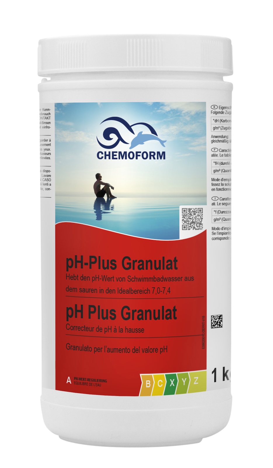Chemoform pH Plus Granulat 1 kg schnell löslich zum Anheben des pH Wertes