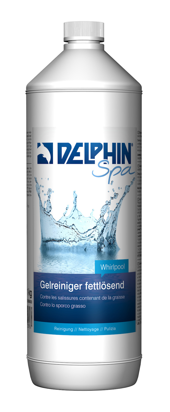 Delphin Spa Gelreiniger fettlösend 1 Liter Gel Reiniger für Whirlpool Whirlpoolpflege