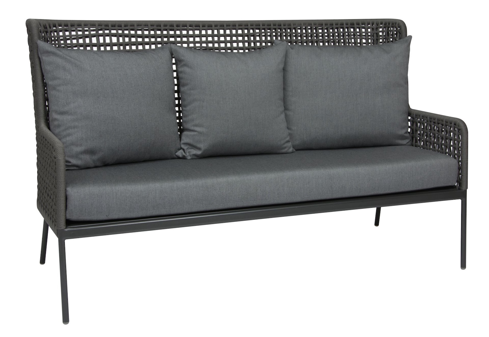 Stern Greta Lounge-Sofa Gartenbank Lounge-Bank Gartensofa Aluminium seidengrau