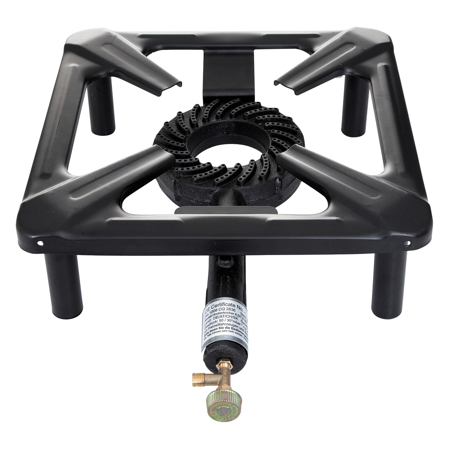 Paella World Hockerkocher groß ca. 40 x 40 x 14-18 cm  ohne Zündsicherung Gaskocher