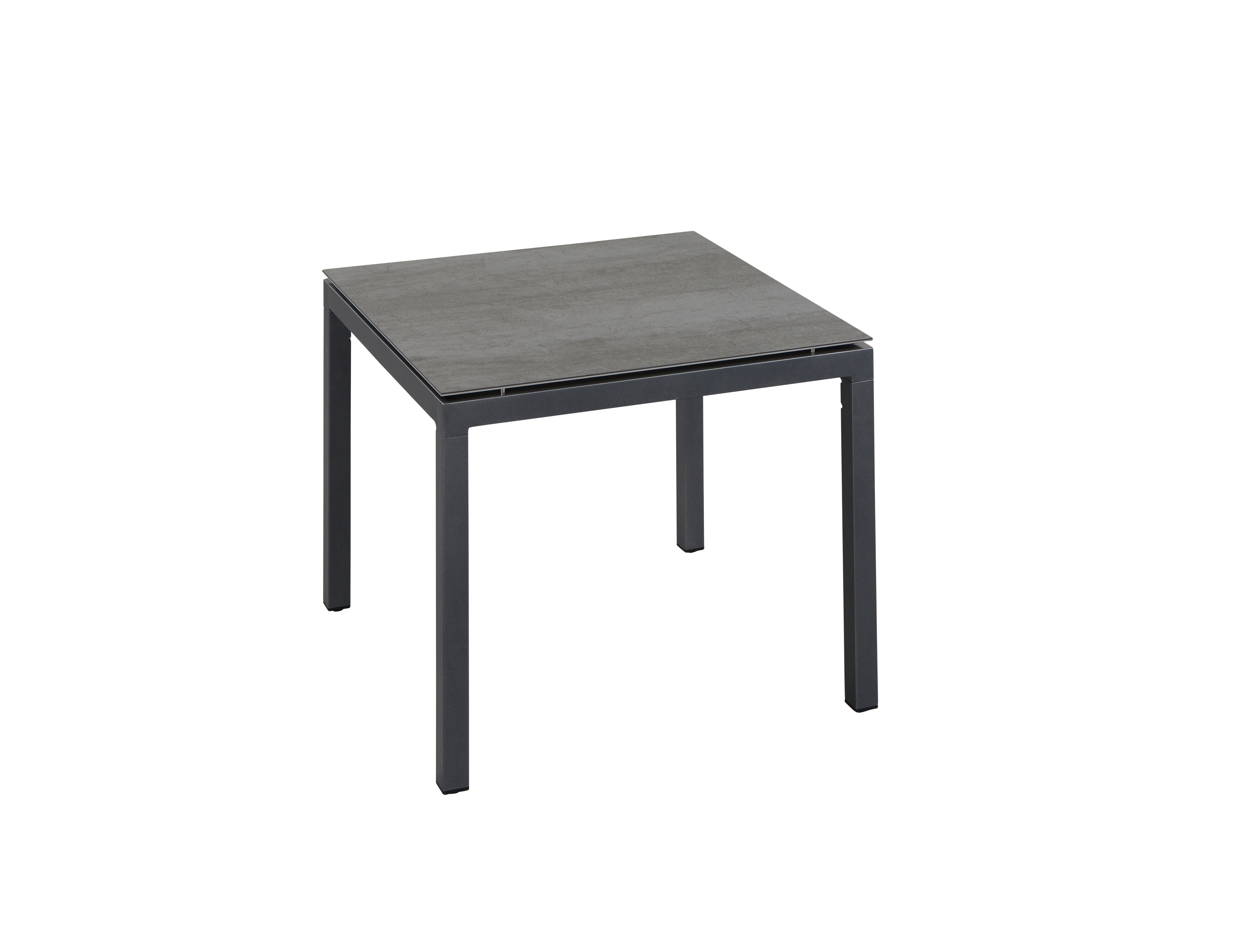 Inko Gartentisch Aluminium anthrazit 90x90 cm Terrassentisch Tischplatte nach Wahl