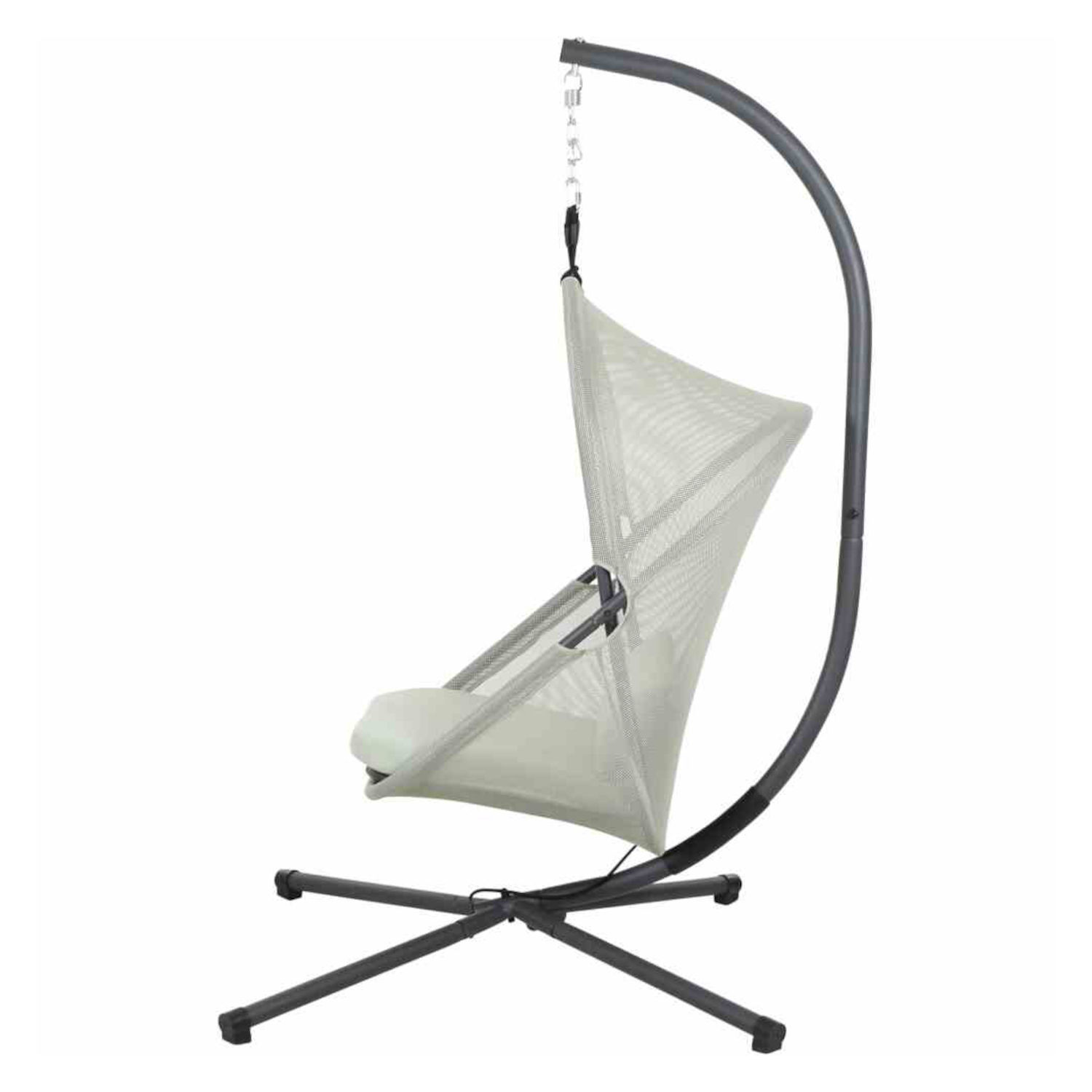 Siena Garden Hängesessel YOBAYA anthrazit/light green Hängekorb mit Kissen