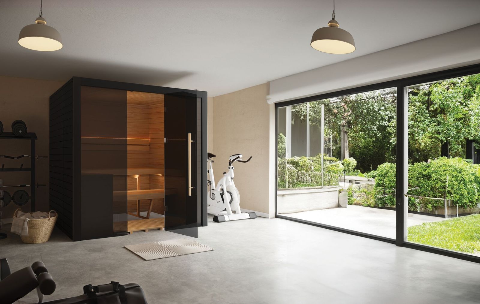 Hekla Traditional 210 Nero Sauna für 3-4 Personen Saunakabine 210x160x210 cm