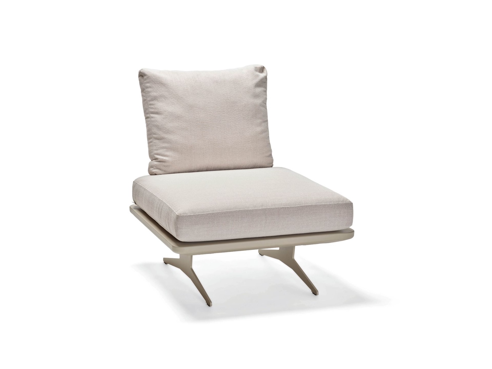 Stern Enya Lounge-Mittelelement Lounge-Bank Lounge-Sofa Gartensofa greige/vanilla