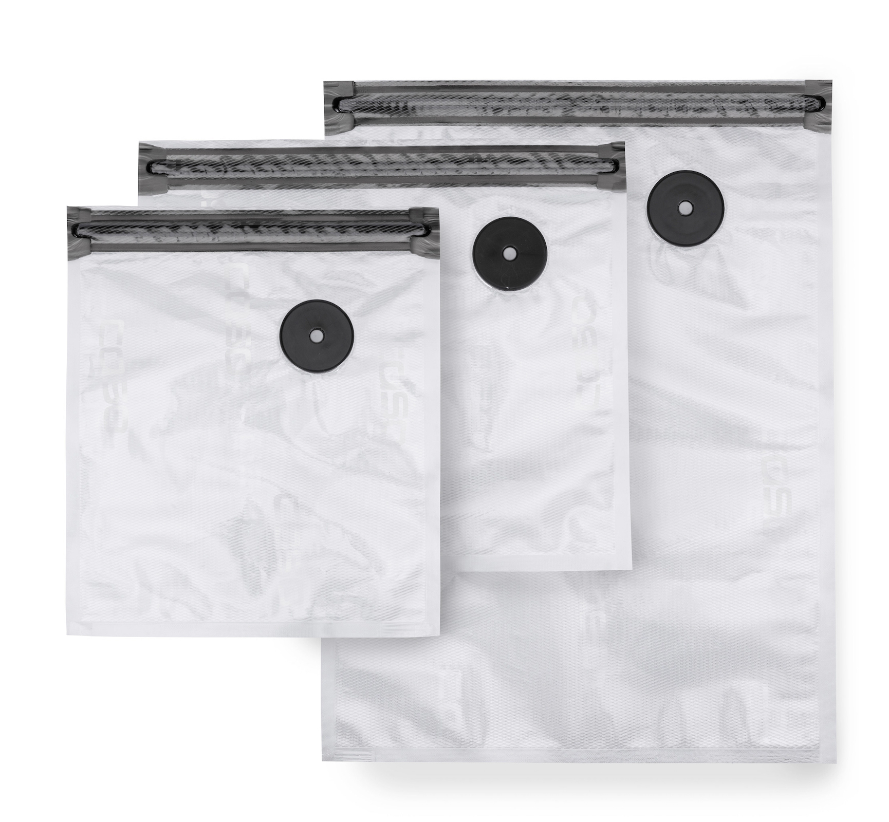 Caso Design Vacu ZIP-Bags-Set, 20 ZIP-Beutel, 150 µm für Vakuumiersysteme und Sous Vide