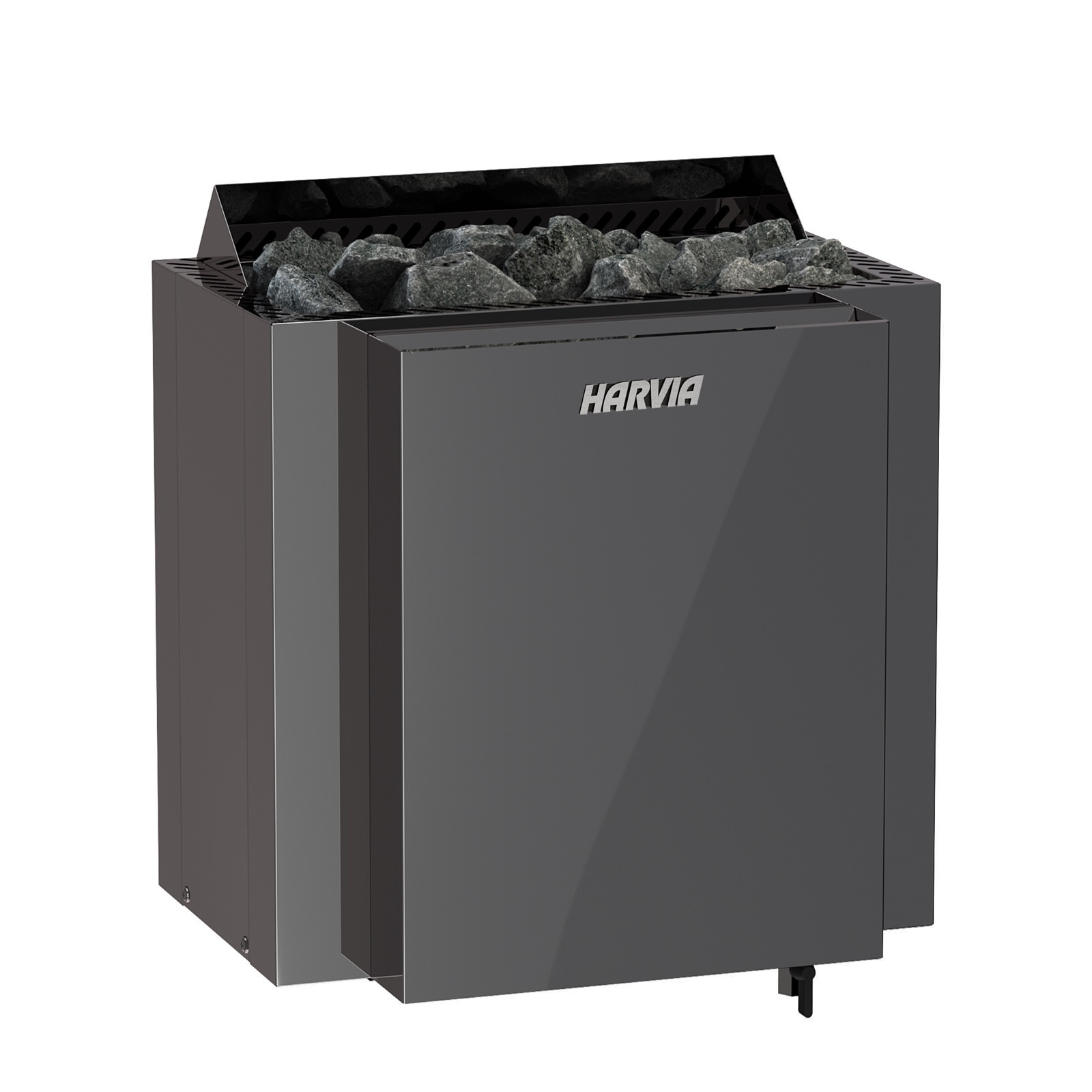 Harvia Qubic Combi BlackSteel BQ90S 9 kW Saunaofen mit Verdampfer Verdampferofen