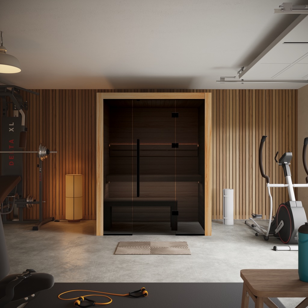 Hekla Traditional 160 Scandi Sauna für 2-3 Personen Saunakabine 160x120x210 cm