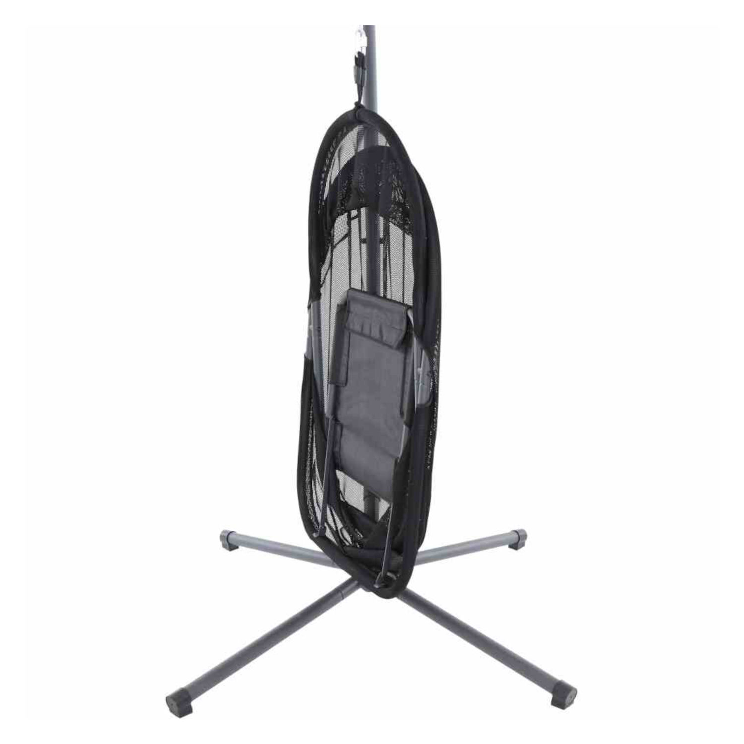 Siena Garden Hängesessel YOBAYA anthrazit/cool black Hängekorb mit Kissen