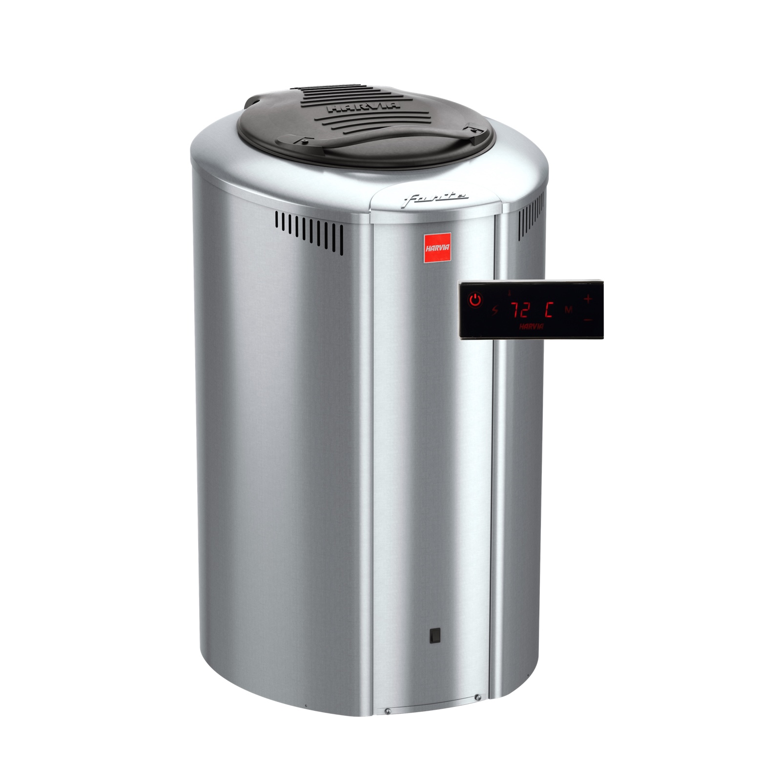 Harvia Forte AF6 6 kW Saunaofen Stainless mit Saunasteuerung Xafir Bedienteil