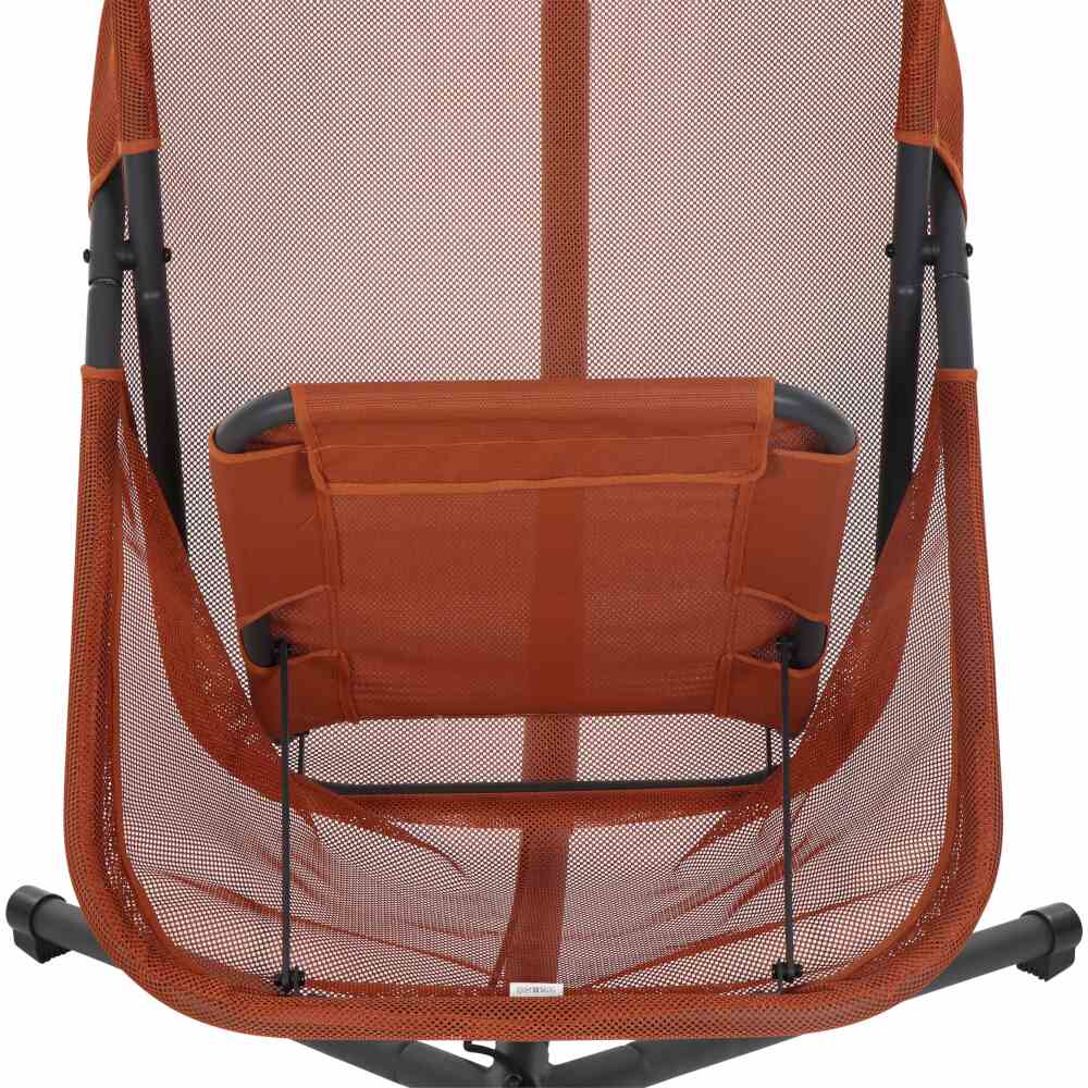 Siena Garden Hängesessel YOBAYA Relaxed Red mit Kissen Stahl anthrazit/Textilbezug rot