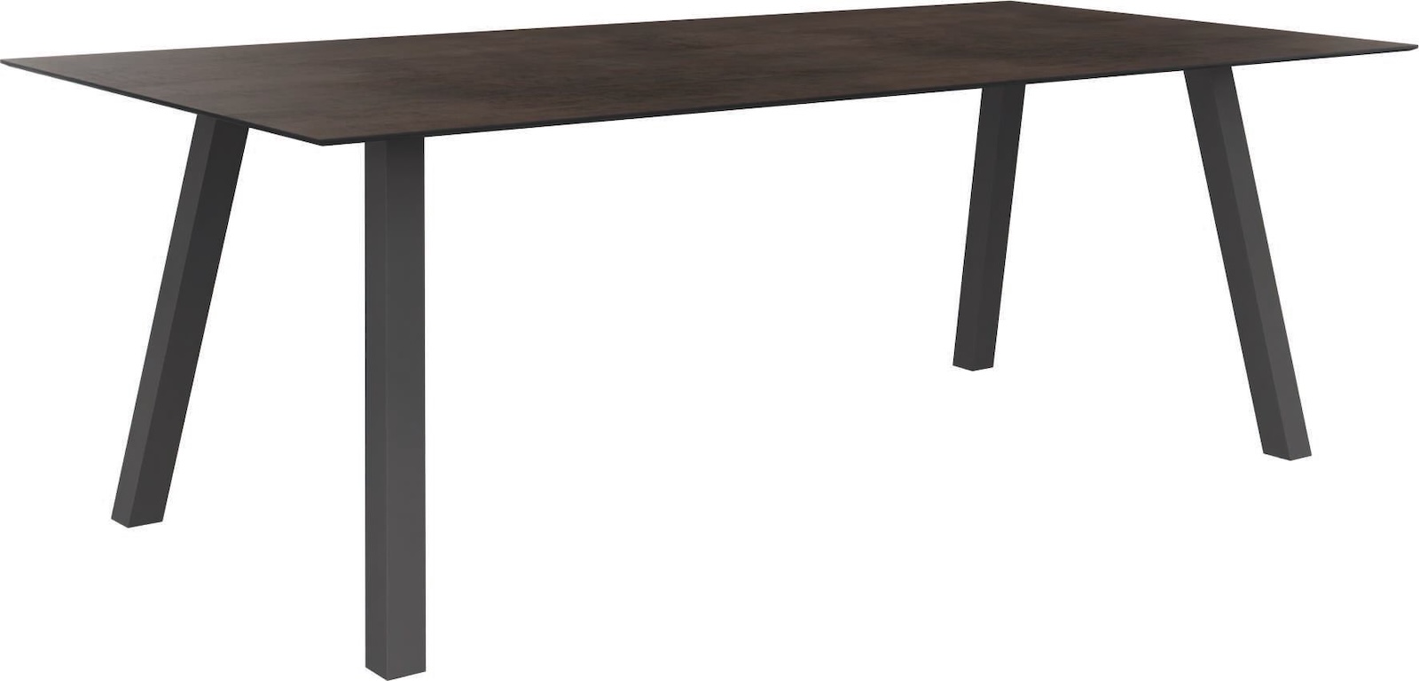 Stern Interno Dining-Tisch Gartentisch 220x100cm Aluminium graphit mehrere Tischplatten