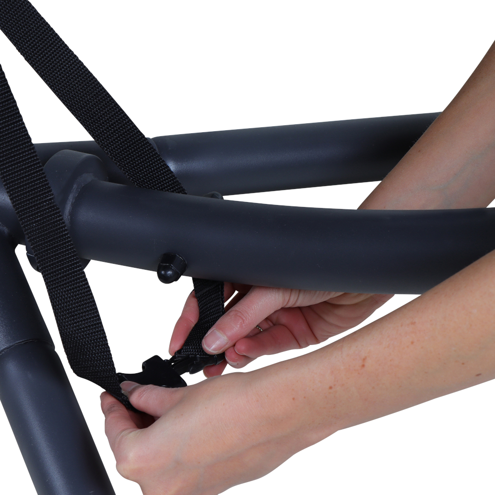 Siena Garden Hängesessel LAGOMA black Hängekorb mit Kissenauflage