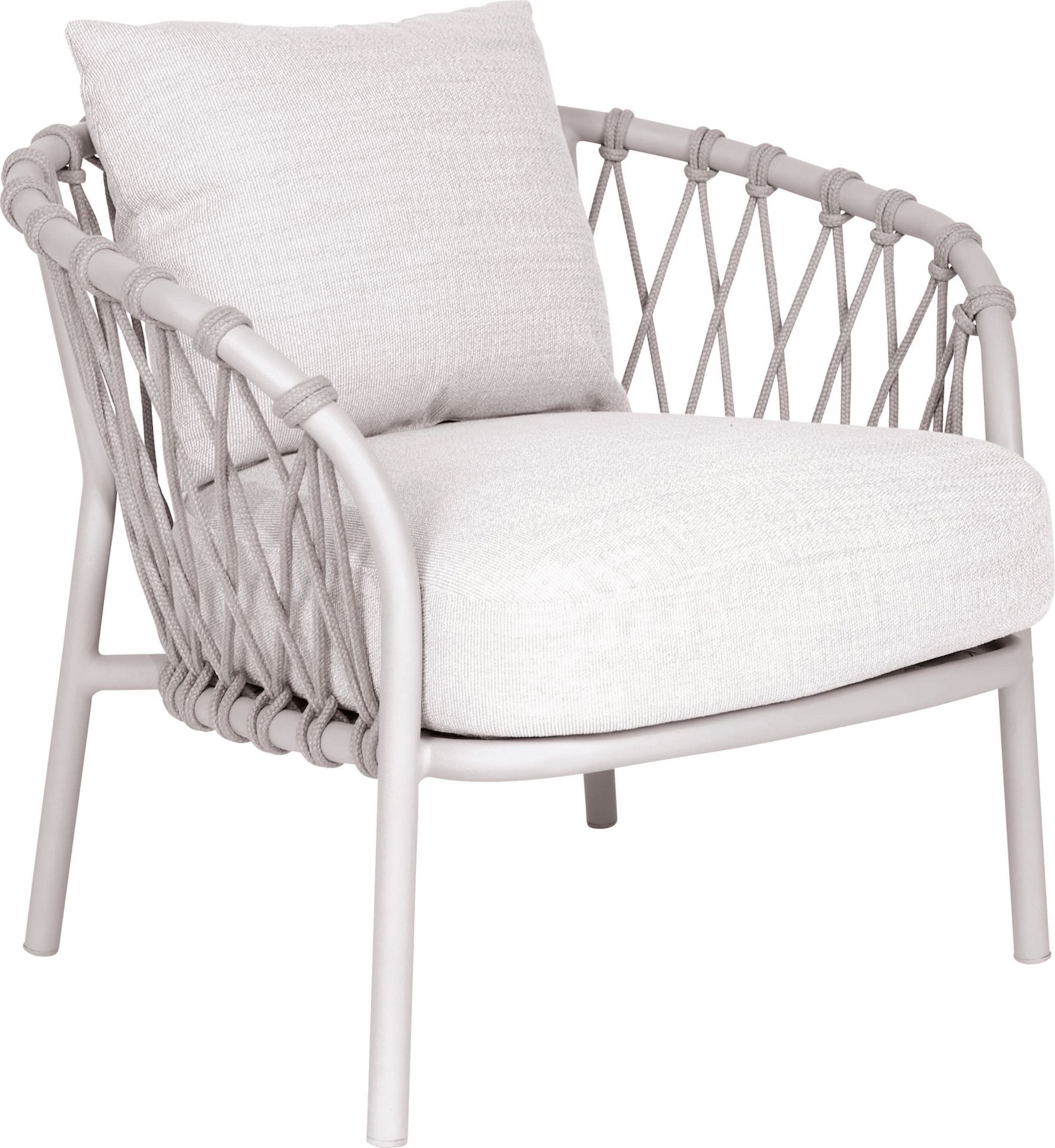 Stern Klea Lounge-Sessel Gartensessel Gartenstuhl Aluminium-Gestell greige/vanilla