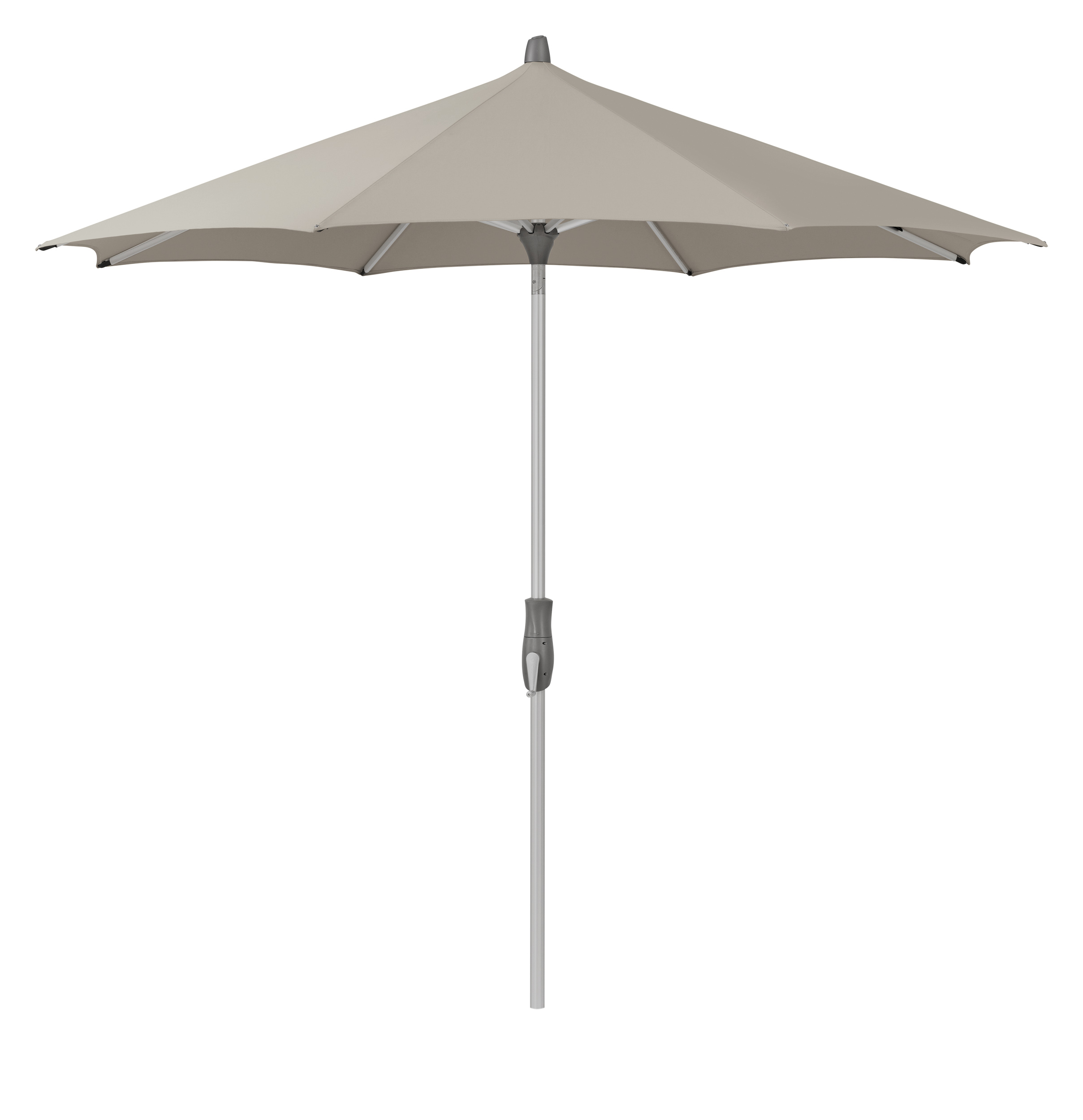 GLATZ Sonnenschirm ALU-TWIST rund ø 300 cm Stoffqualität 2 Farbe 151 Ash Mittelstock