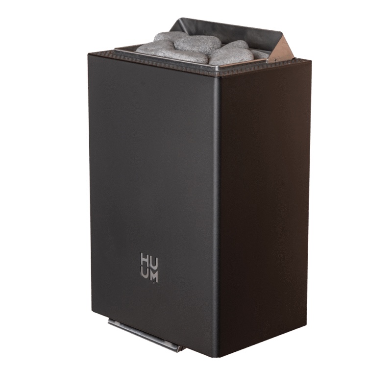 HUUM Core Wall Mini 4 Black Saunaofen 3,6 kW finnischer Saunaofen Design Wandofen