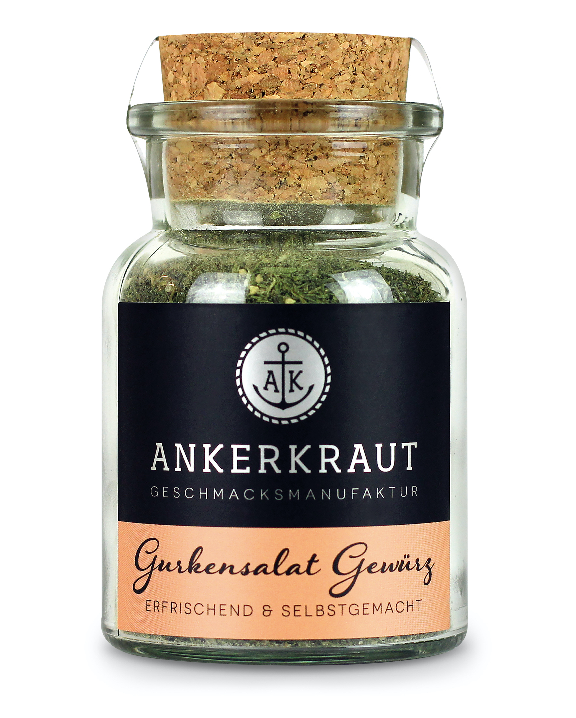 Ankerkraut Gurkensalat Gewürz Gewürzzubereitung Gewürzmischung im Korkenglas 60 g