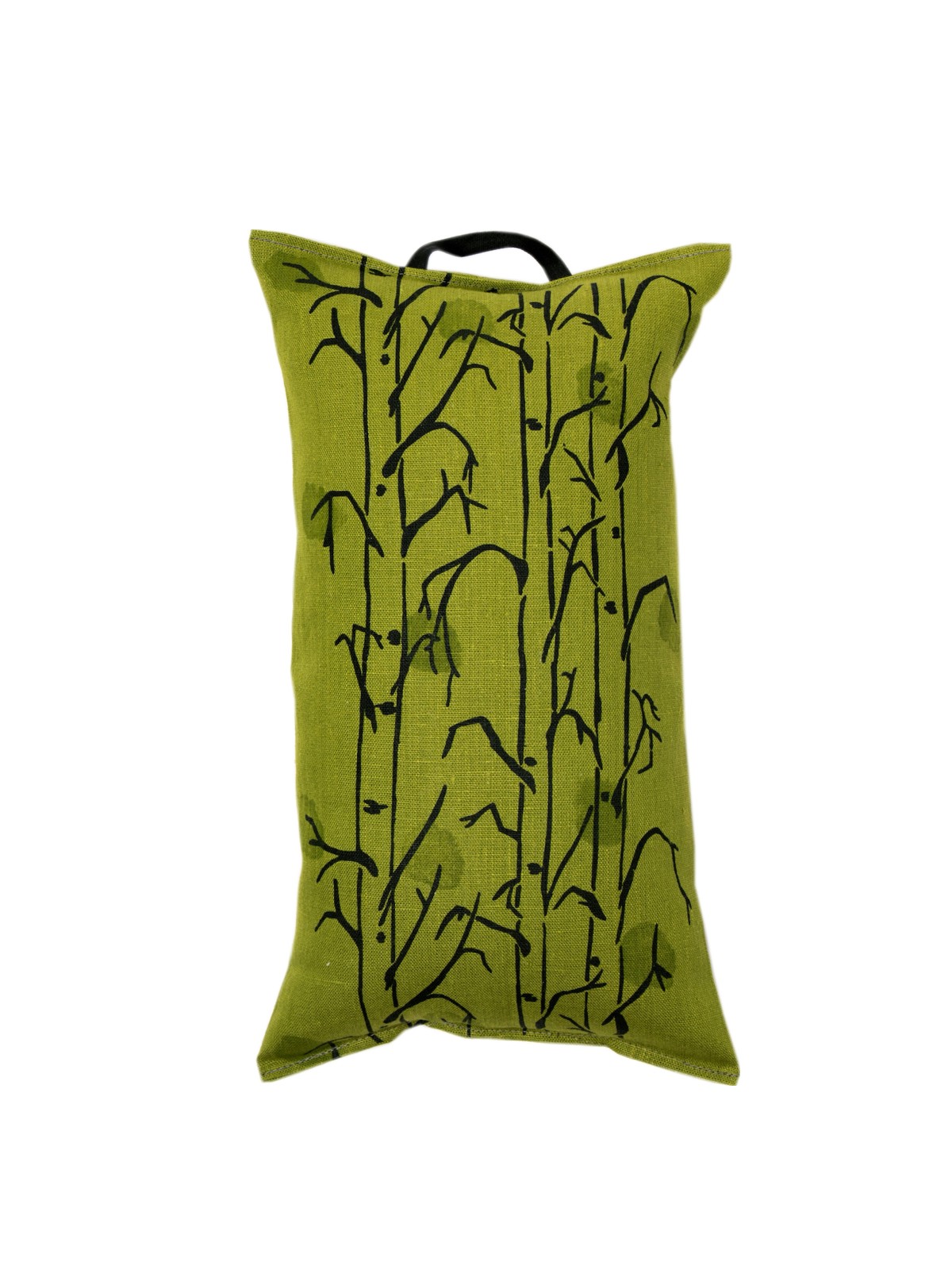 Pikkupuoti Oy Saunakissen Birke Lime finnisches Sauna Kissen Grün aus Leinen 40x22cm