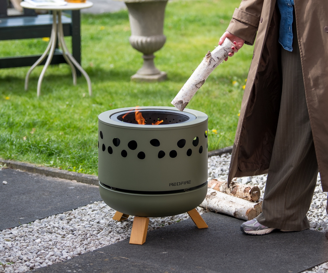 REDFIRE® Pellet Firepit Dudly L Feuerschale Forest Green Feuerkorb Ø 53 cm 210880
