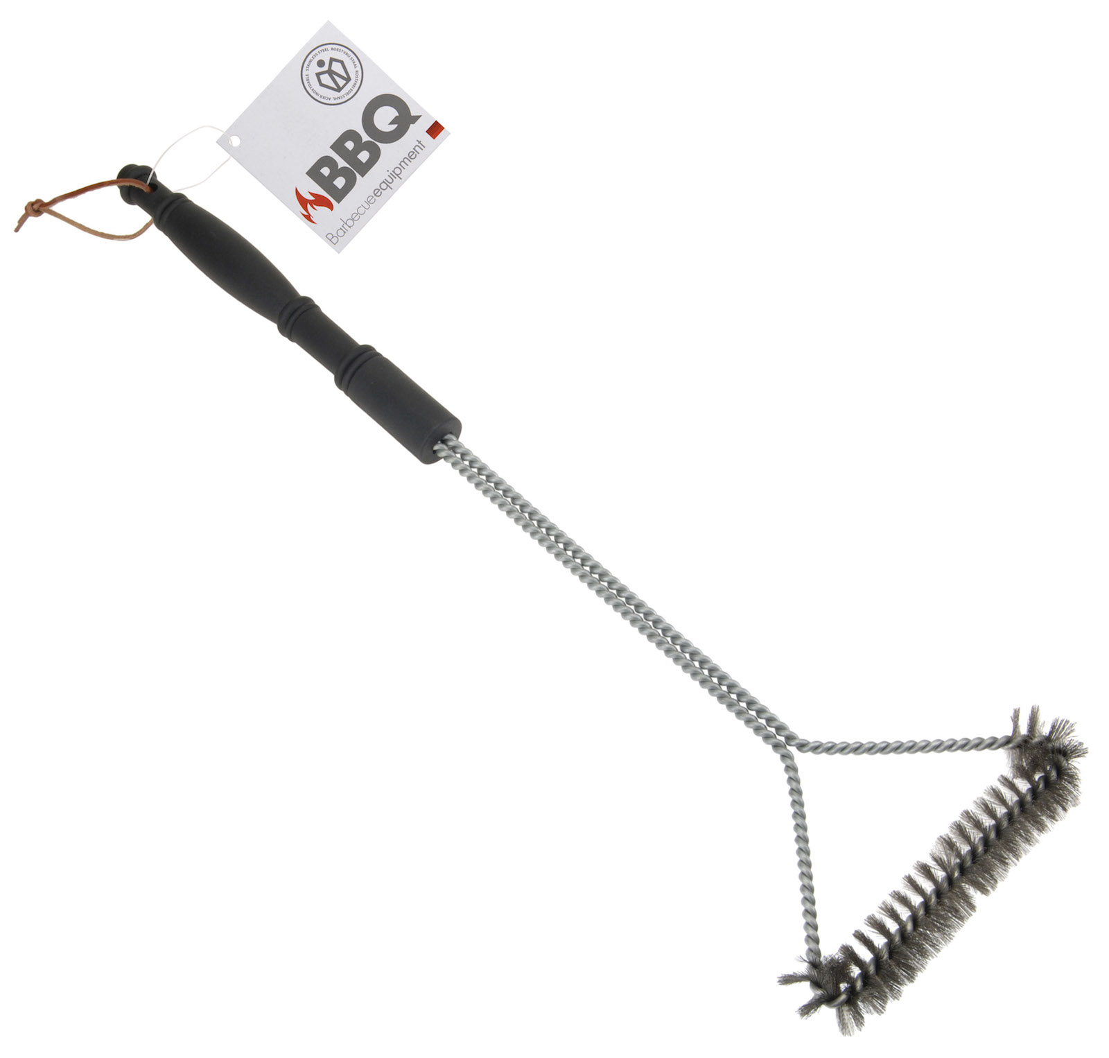 Grillbürste dreiseitige XXL 55 cm Reinigungsbürste Grillschaber Edelstahlborsten