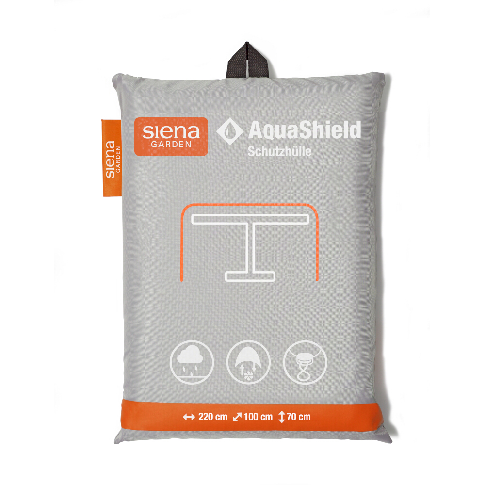 Siena Garden AquaShield Tischhülle - hellgrau, Polyester