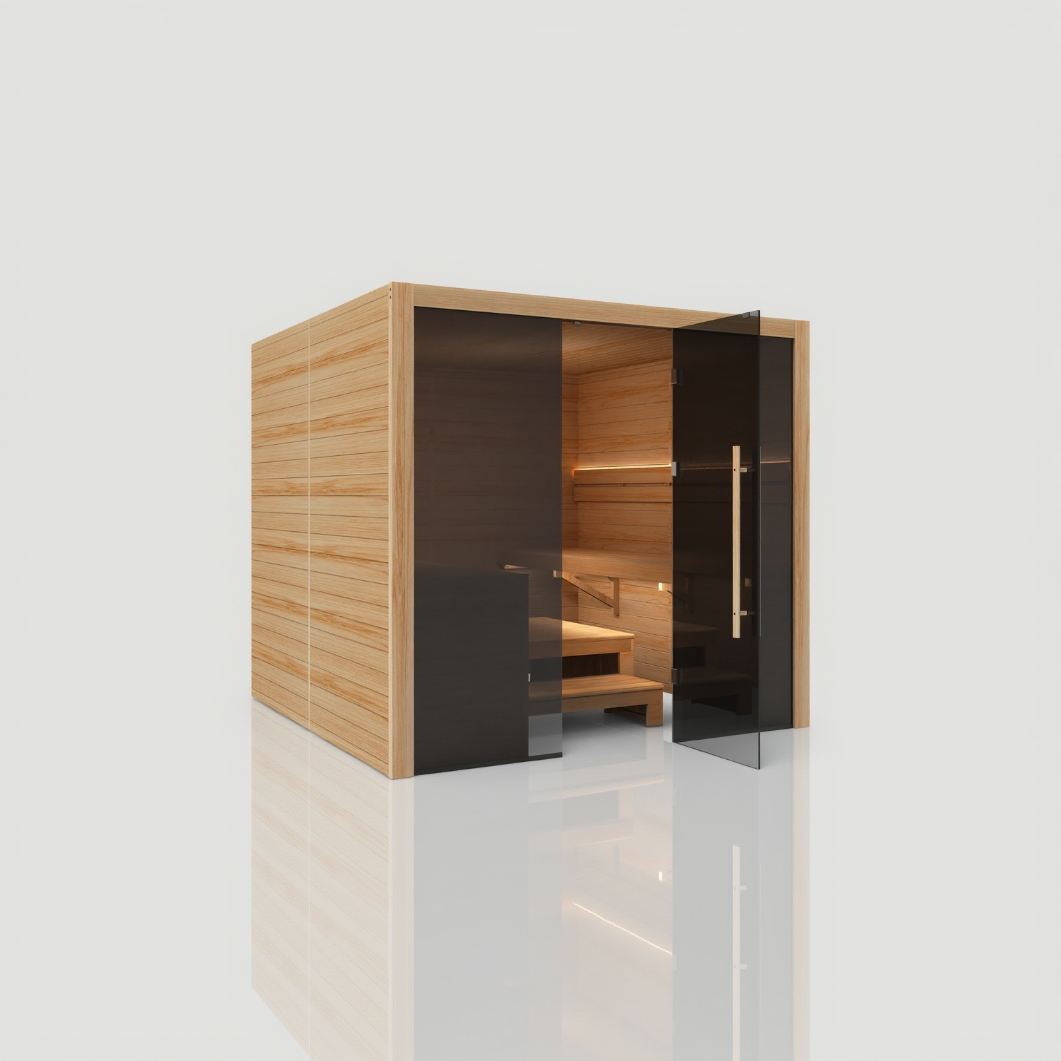 Hekla Traditional 220 Scandi Sauna für 6 Personen Saunakabine 220x210x210 cm