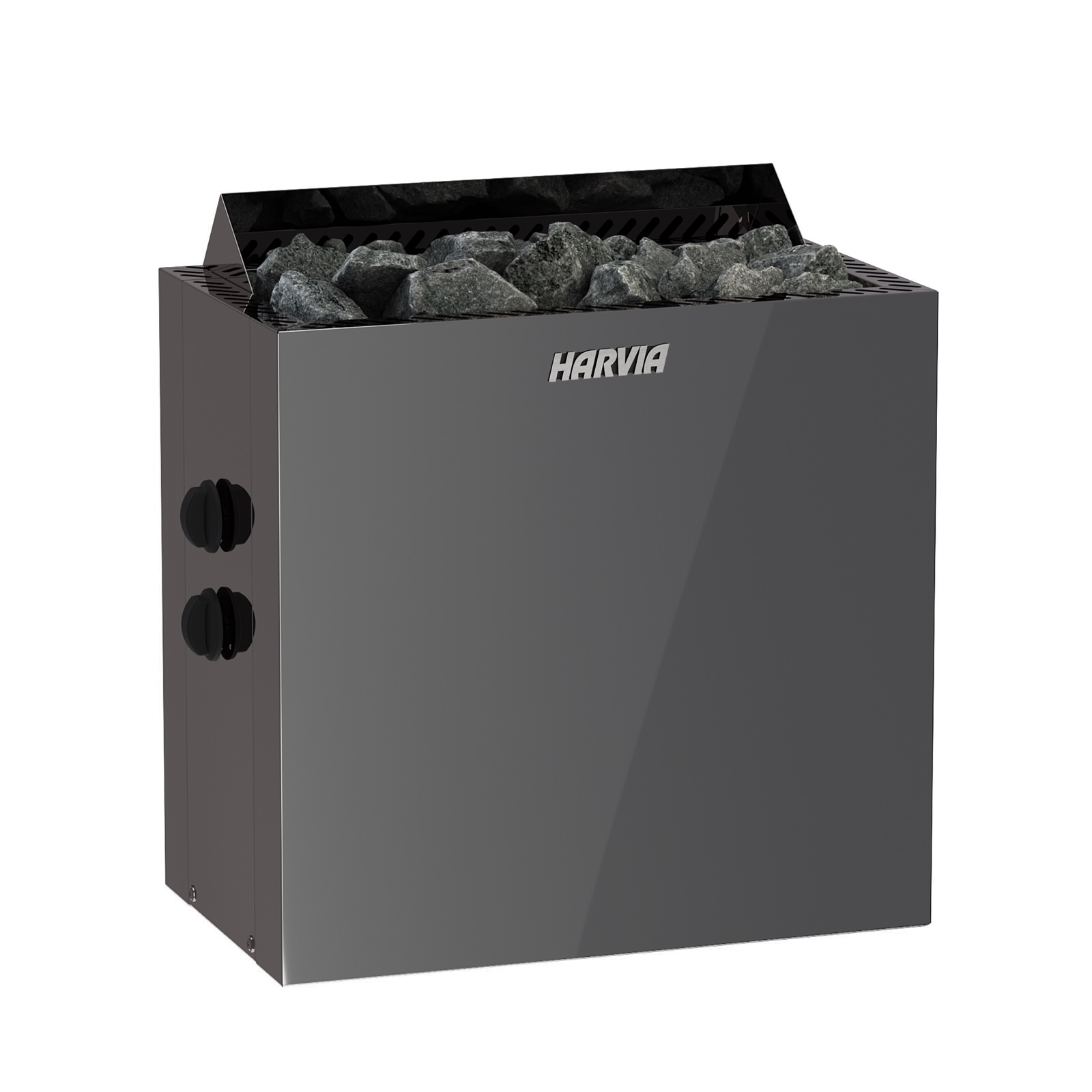 Harvia Qubic BlackSteel BQ60 6 kW finnischer Saunaofen mit integrierte Steuerung