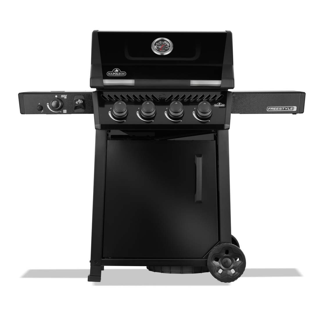Napoleon Freestyle PRO 425 Gasgrill Schwarz mit Tür 4 Brenner & SIZZLE ZONE FP425DSIBPK-1-DE