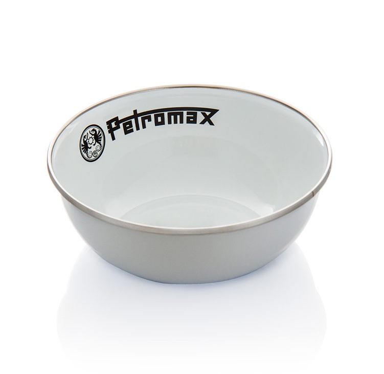 Petromax Emaille Schalen 2er Set weiß 600 ml - Perfekt für Camping & Outdoor
