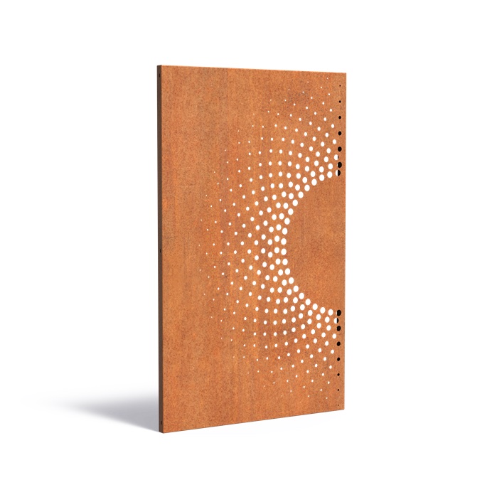 Adezz Paneel Abstract Cortenstahl 110x180cm Gartenpaneel Sichtschutz Paneel