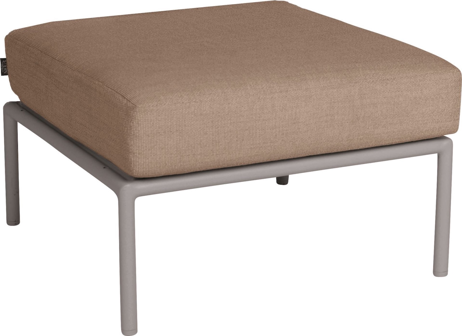 Stern Romy Hocker Sitzhocker Lounge Aluminium greige Kissen 100% Polyacryl Muskat