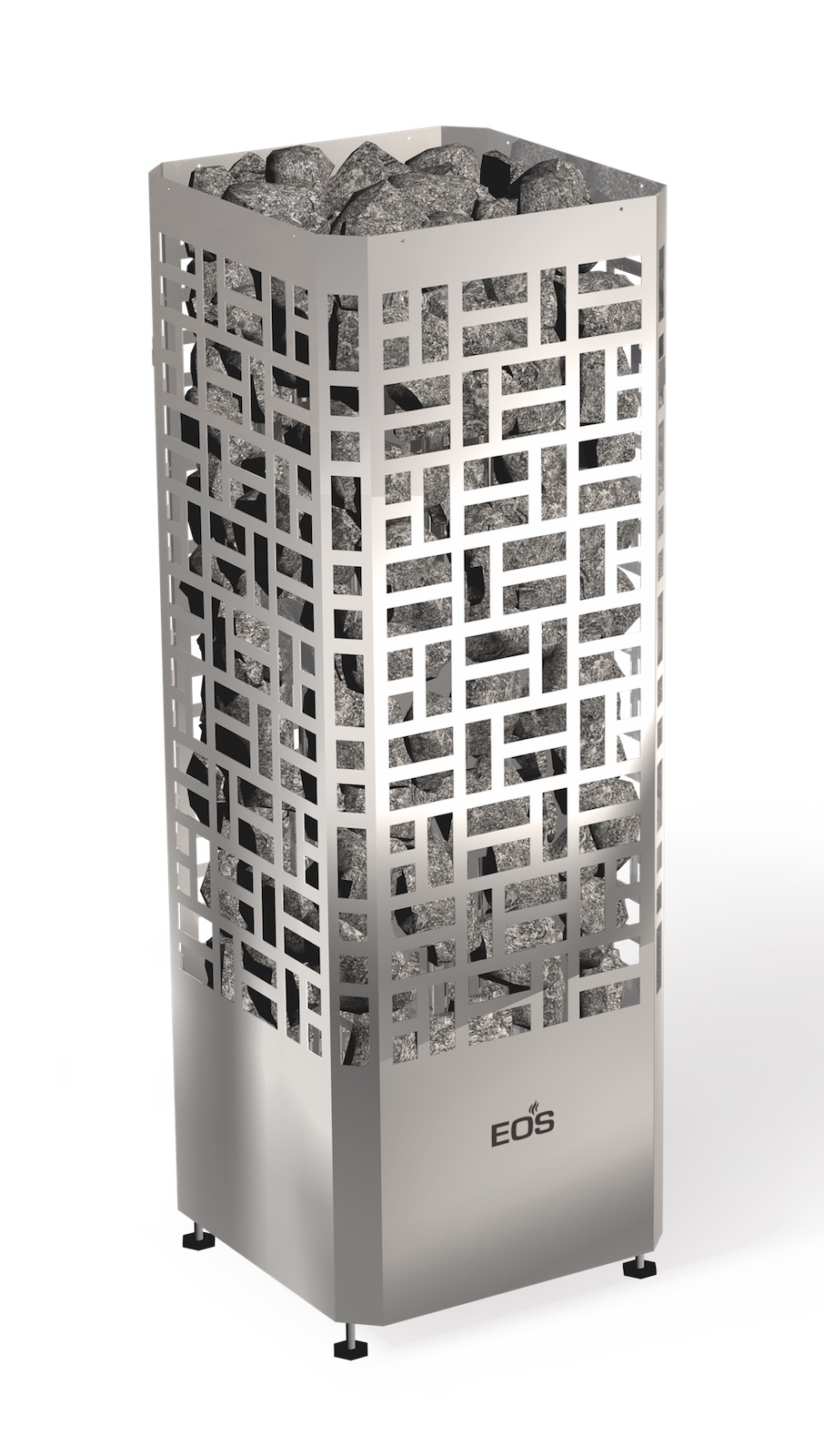 Eos Edge 7,5 kW finnischer Saunaofen Elektro Standofen Edelstahl