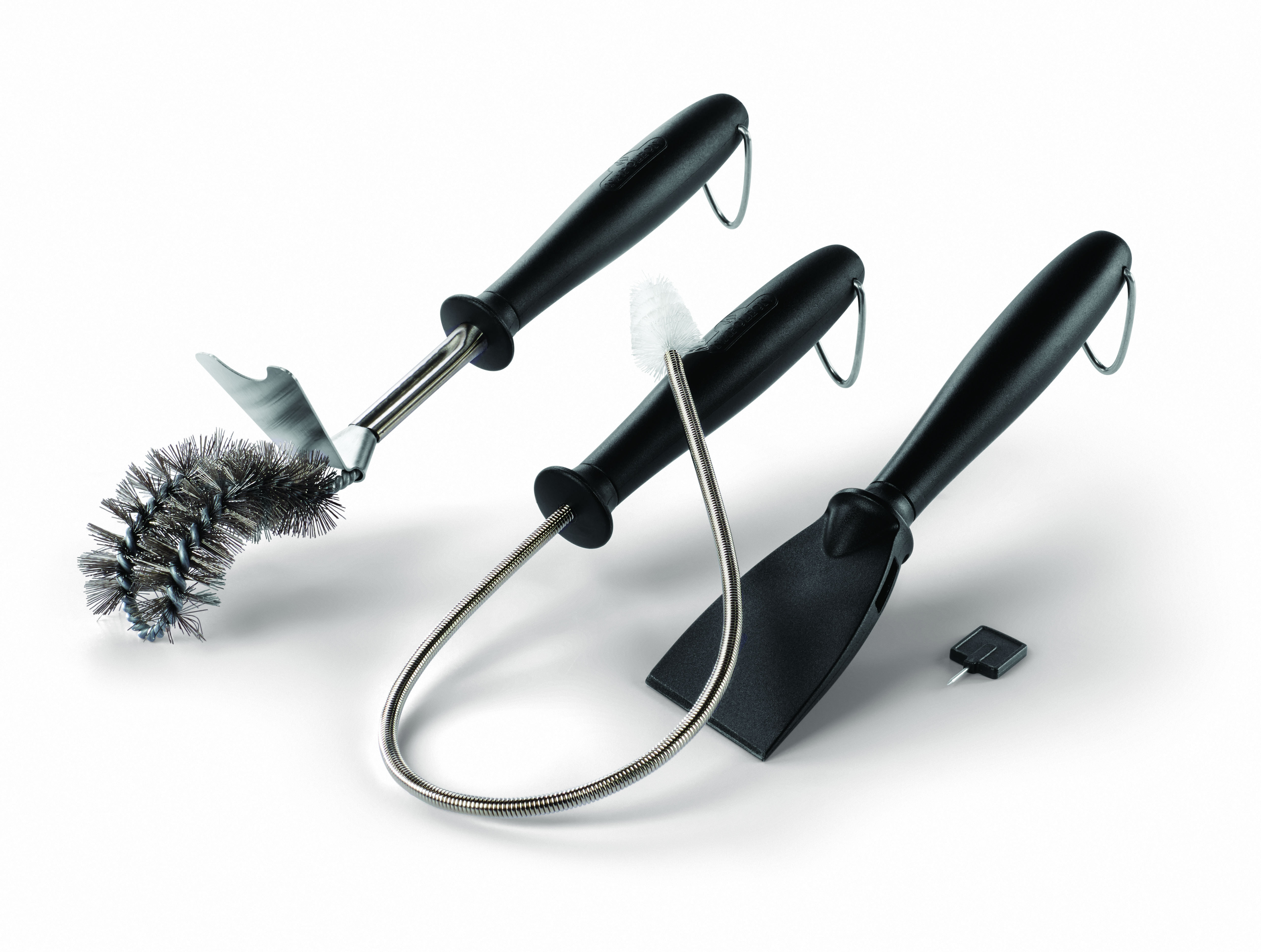 Napoleon 3-teiliges Grillkammer-Reinigungsset für Gasgrill mit Bürste und Schaber 62045