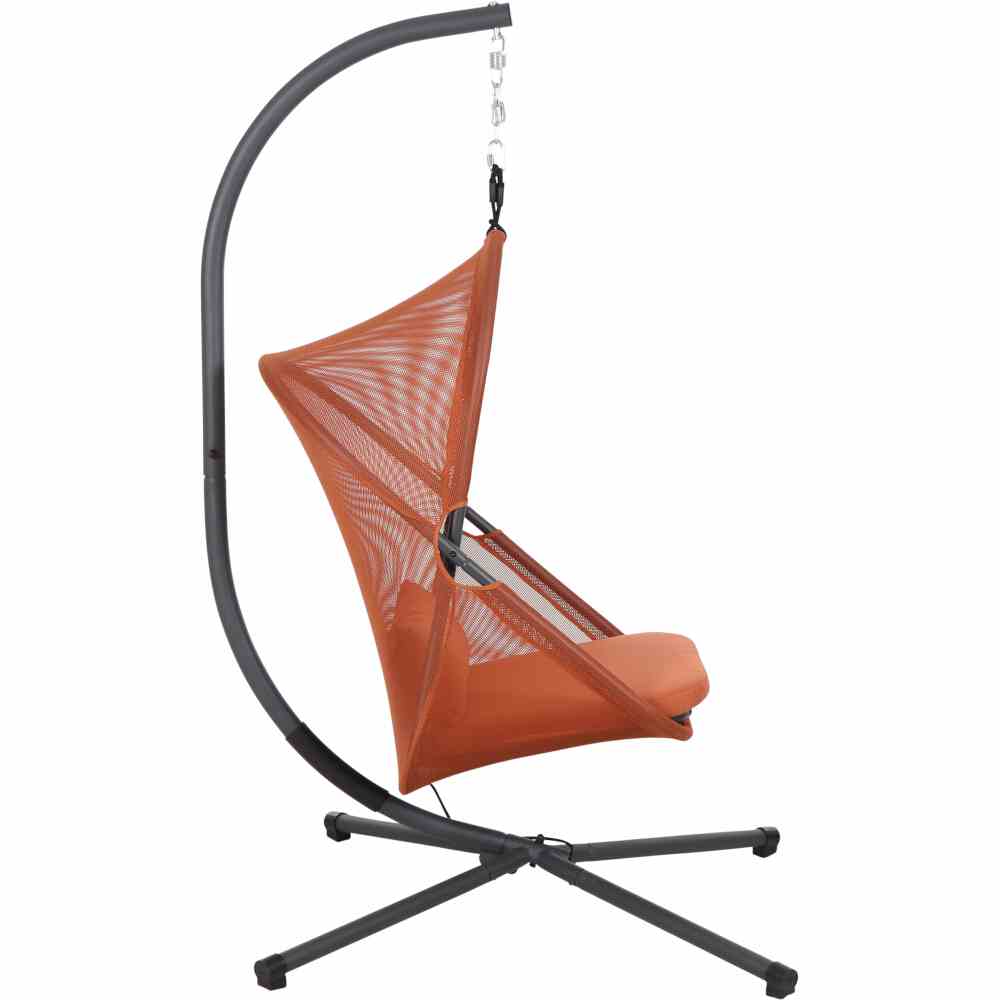 Siena Garden Hängesessel YOBAYA Relaxed Red mit Kissen Stahl anthrazit/Textilbezug rot
