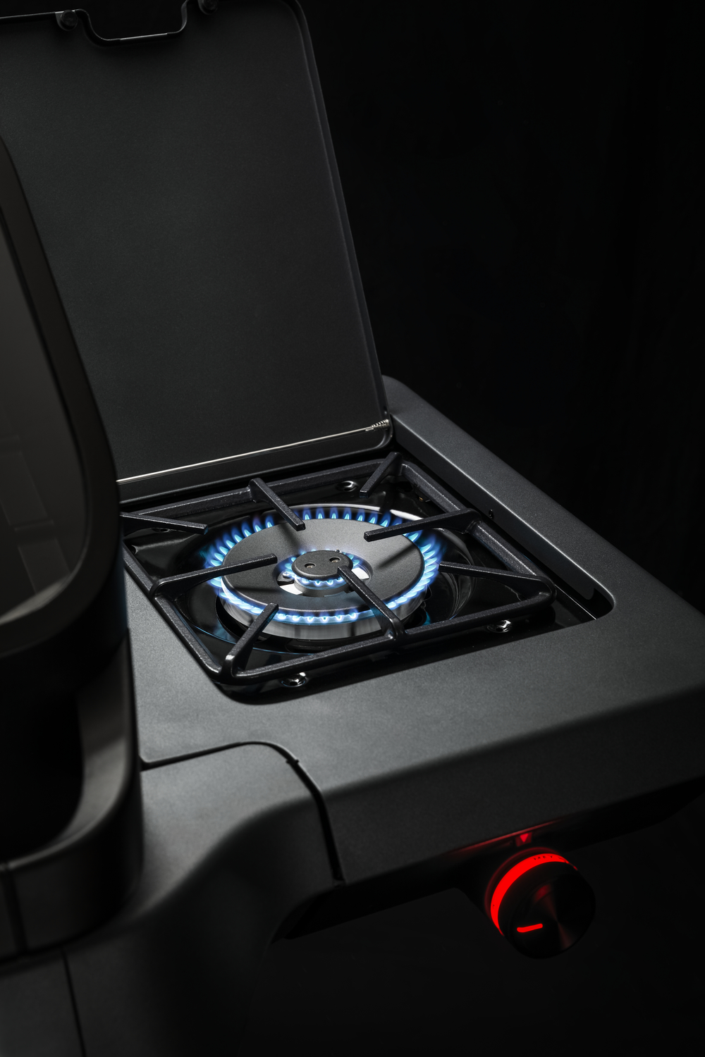 Rösle Gasgrill BLAZEFLAME Master 3 Schwarz mit PRIMEZONE, Backburner und Seitenbrenner 250600