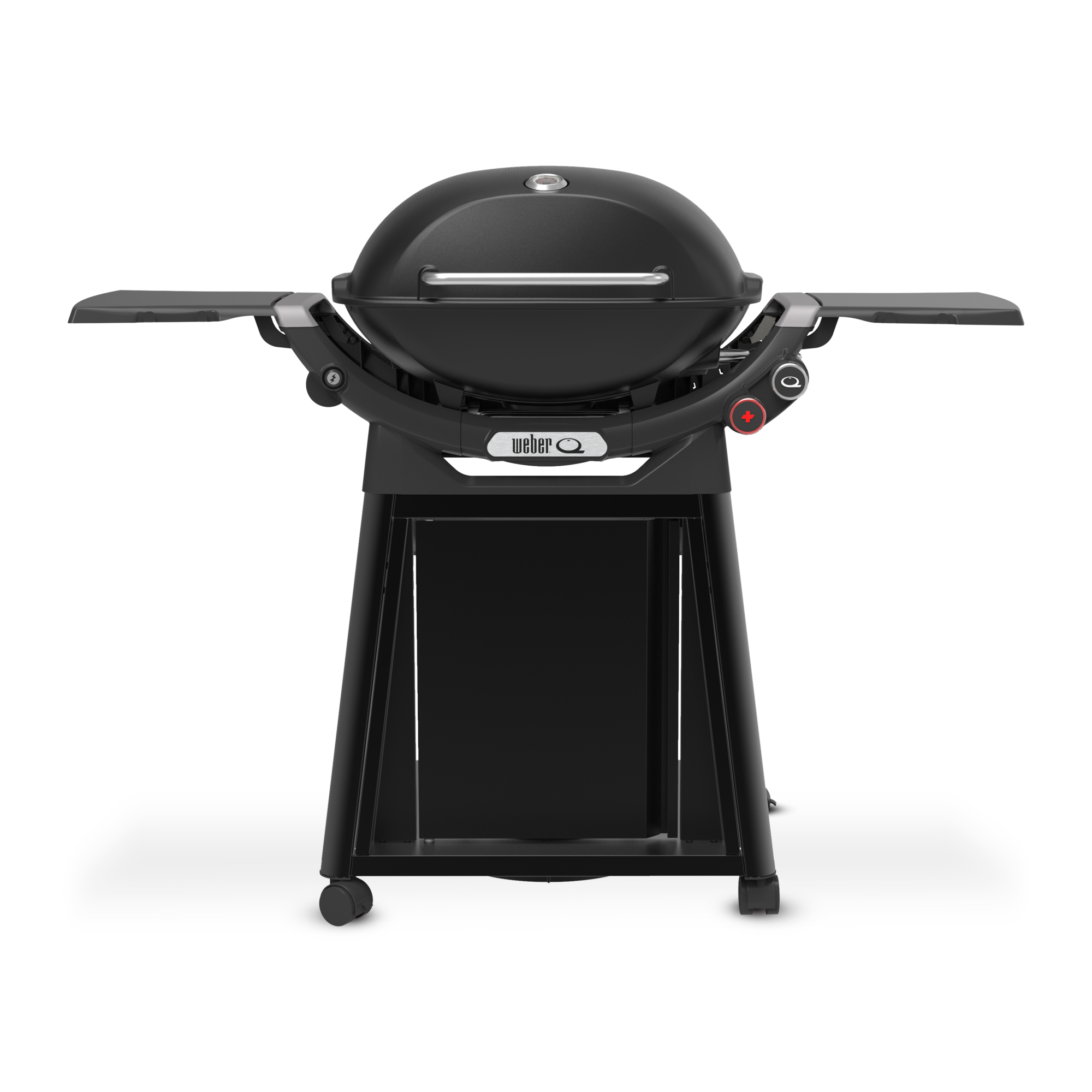 Weber Q 3200N+ Gasgrill mit Seitentischen und Premium-Rollwagen Black 1501136