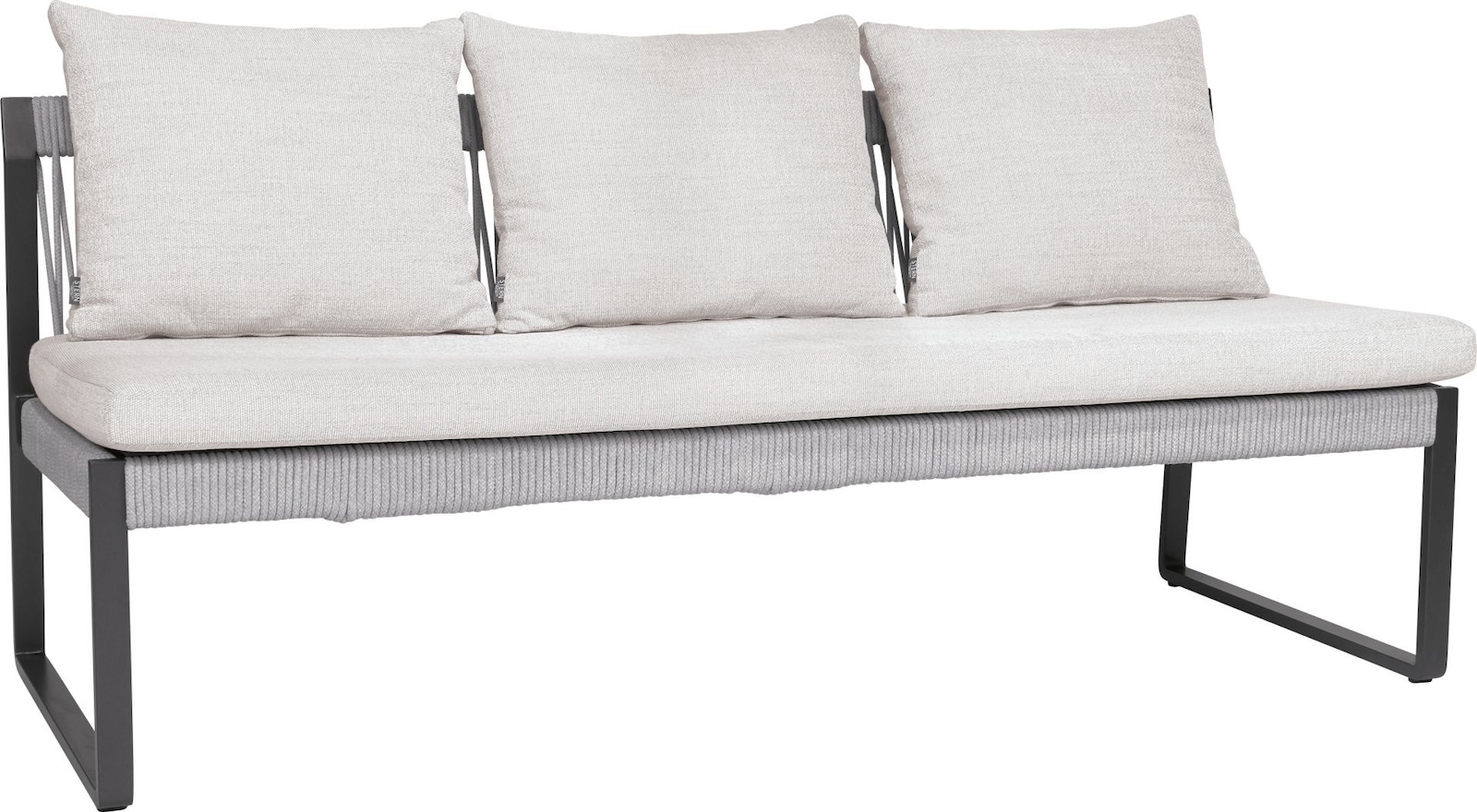 Stern Tammo 3-Sitzer Gartenbank Lounge-Bank Lounge-Sofa Aluminium mehrere Farben
