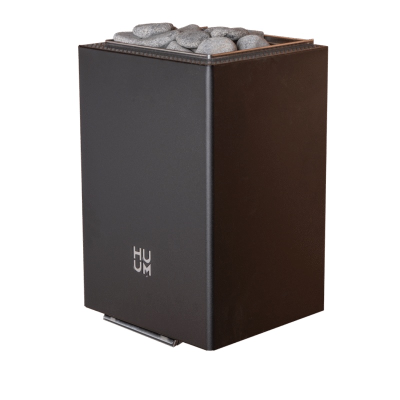 HUUM Core Wall Mini Combi 4 Black Saunaofen 3,6 kW Combi Saunaofen Design Wandofen