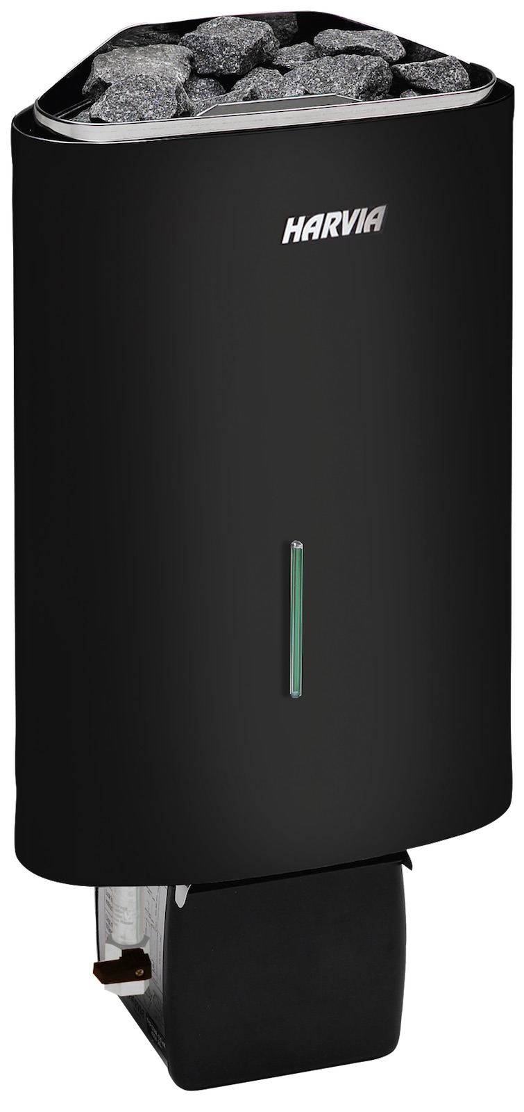 Harvia Delta Combi D29S 2,9 kW Black Saunaofen mit integriertem Verdampfer Schwarz