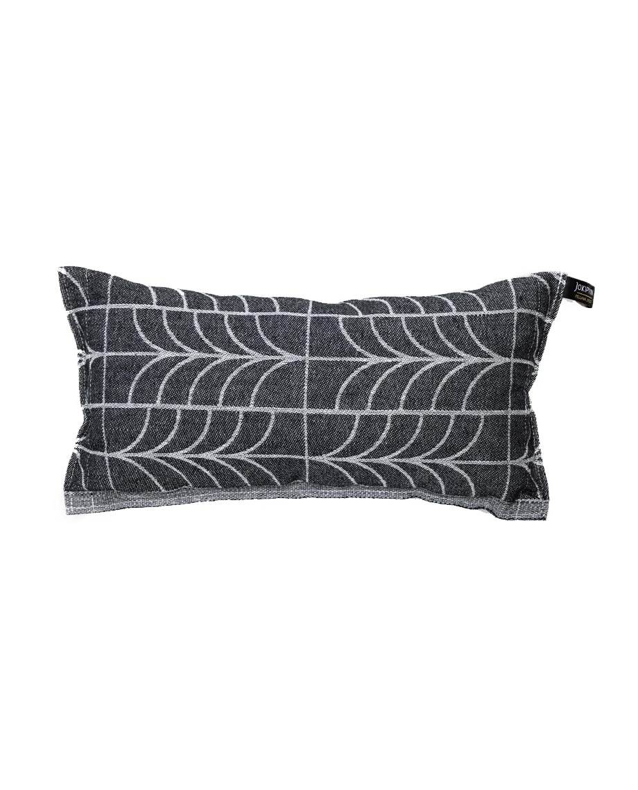 Jokipiin Humina Pillow Saunakissen 22 x 40 cm finnisches Sauna Kissen black/white
