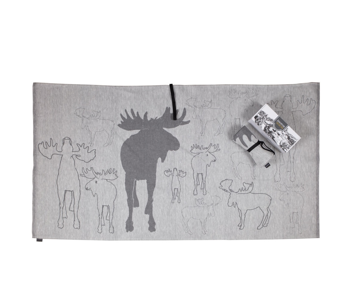 Jokipiin Kaiku Roll Towel Saunahandtuch 80 x 145 cm Rollhandtuch white/gray