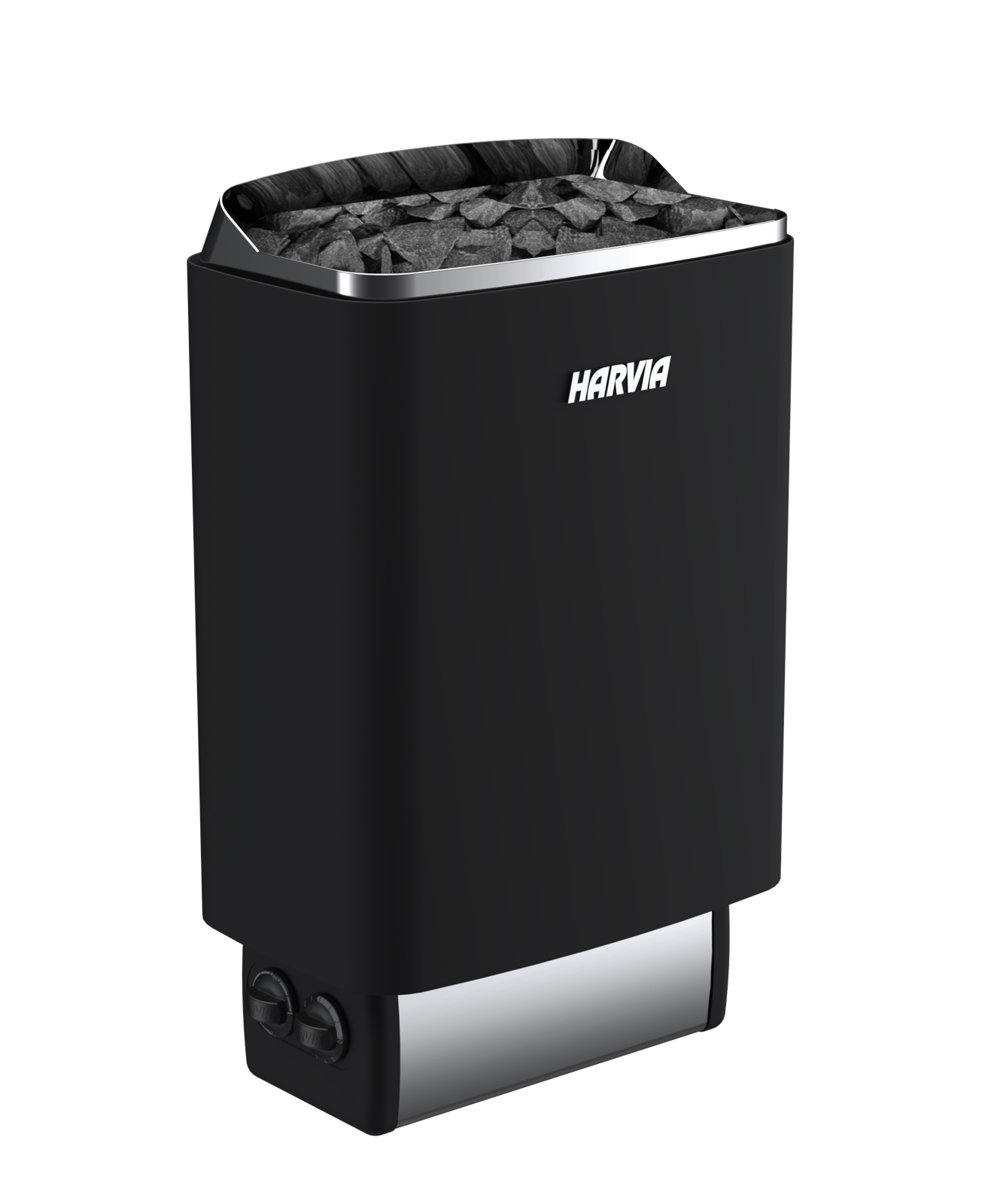 Harvia Top Steel M90 9 kW Saunaofen finnisch mit integrierte Steuerung Schwarz