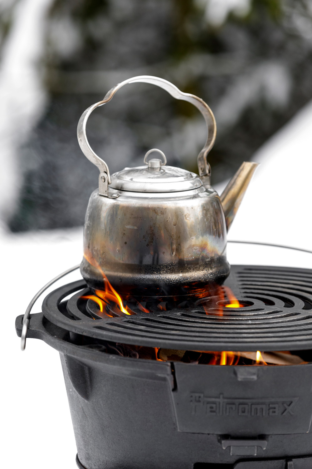 Petromax Teekessel tk2 aus Edelstahl 3 Liter Teekanne für offenes Feuer & Herd