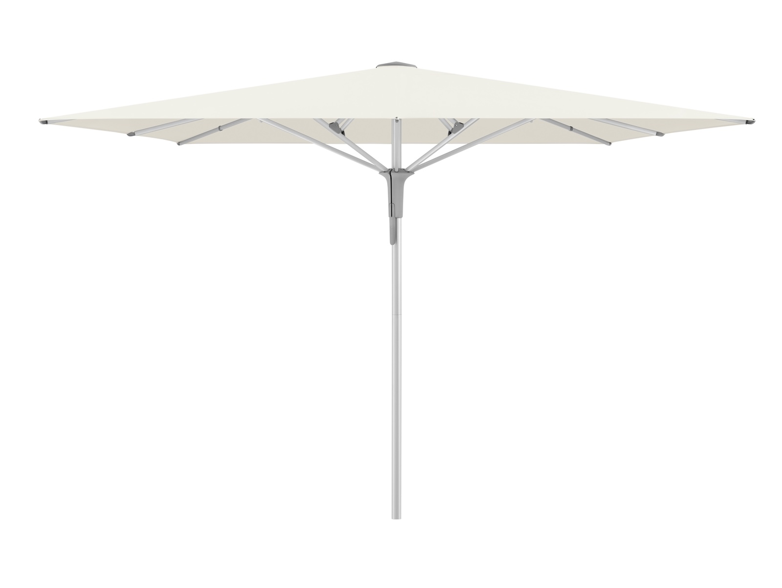 GLATZ Sonnenschirm FORTERO® Pro quadratisch 350 x 350 cm Farbe 158 Off White Mittelmastschirm