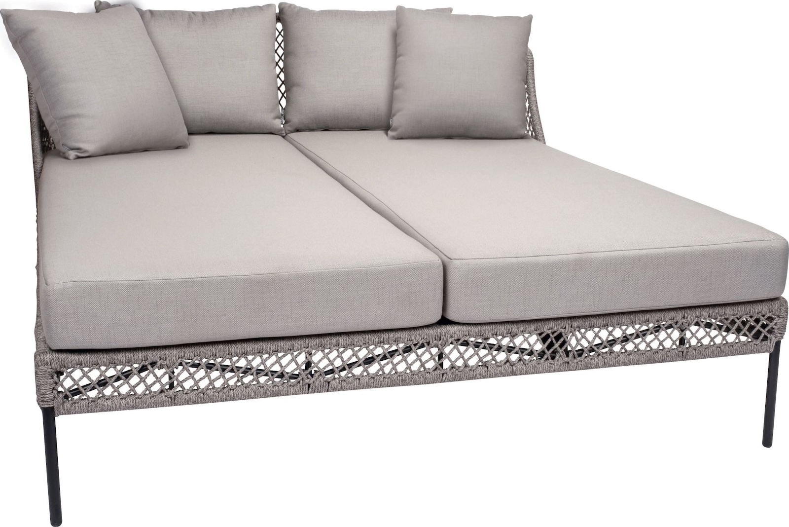 Stern Odea Doppelliege Sonnenliege Gartenliege Aluminium-Gestell Cream/beige