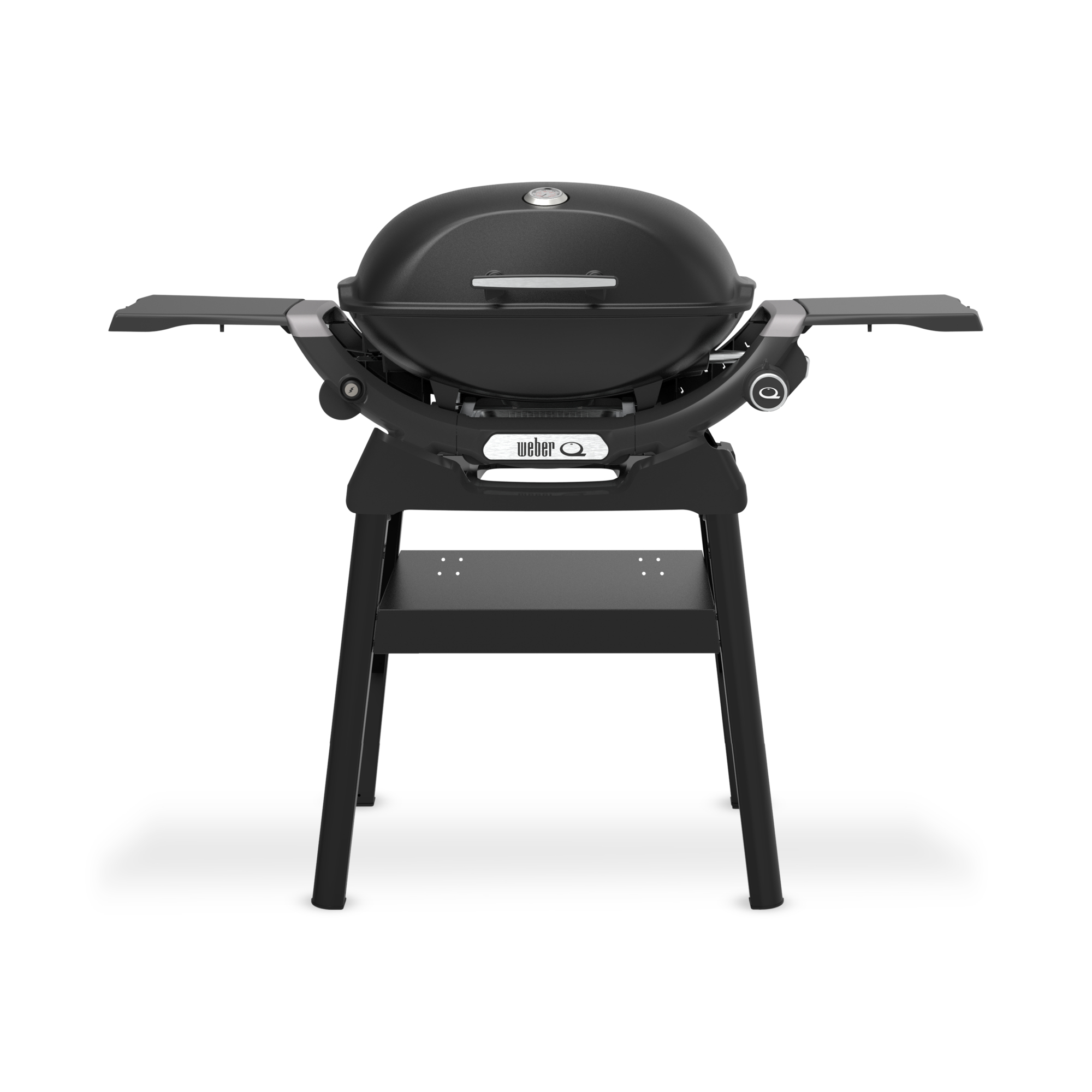 Weber Q 2200N Gasgrill Campinggrill mit Seitentischen und Stand Black 1501100